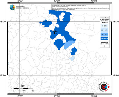 Mappa territorio comunale con almeno 3 questionari