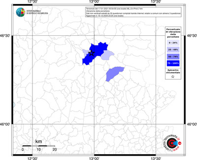 Mappa territorio comunale con almeno 3 questionari