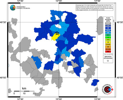 Mappa EMS - territori comuni