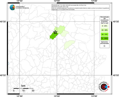 Mappa territorio comunale con almeno 3 questionari