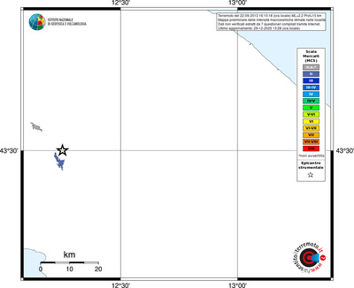 Mappa MCS - territori località
