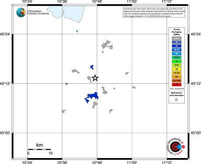 Mappa EMS - territori località