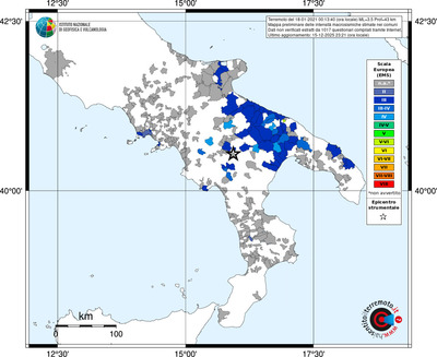Mappa EMS - territori comuni