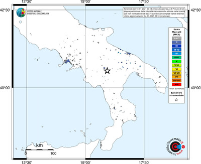 Mappa MCS - territori delle località