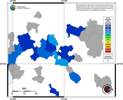 Mappa EMS - territori comuni