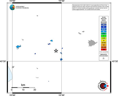 Mappa MCS - territori località