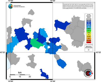 Mappa MCS - territori comuni