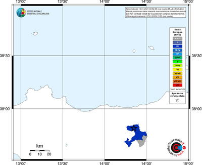 Mappa EMS - territori comuni
