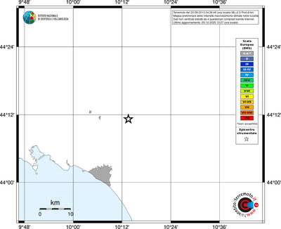 Mappa EMS - territori località