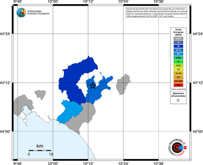 Mappa EMS - territori comuni