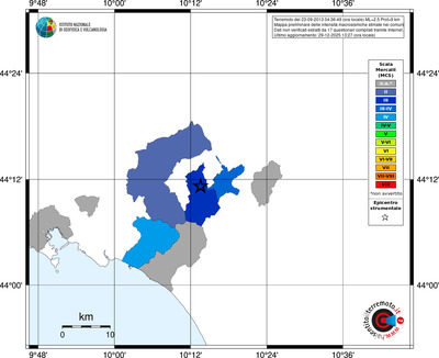Mappa MCS - territori comuni