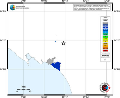Mappa EMS - territori località