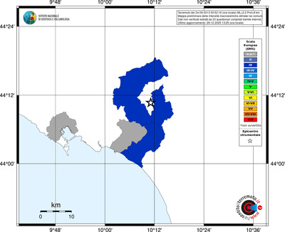 Mappa EMS - territori comuni
