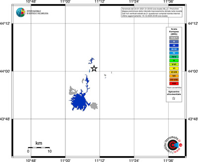 Mappa EMS - territori località