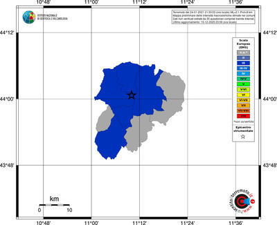 Mappa EMS - territori comuni