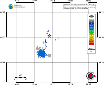 Mappa MCS - territori località
