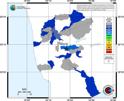 Mappa EMS - territori comuni
