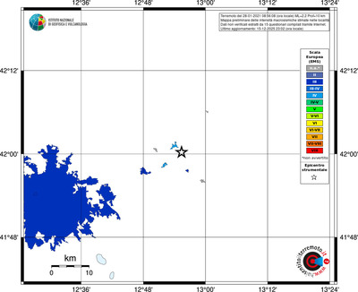 Mappa EMS - territori località