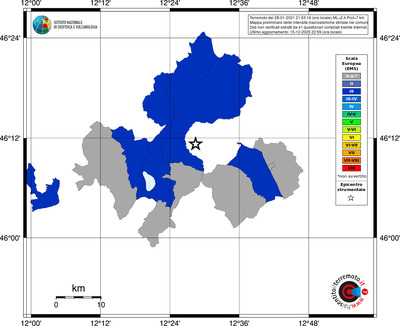 Mappa EMS - territori comuni