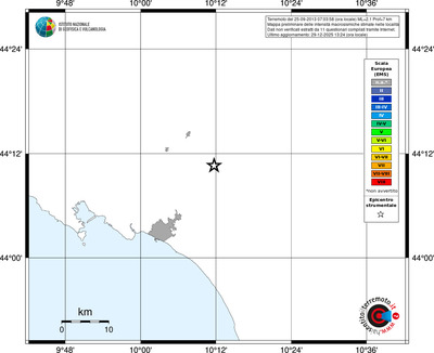 Mappa EMS - territori località