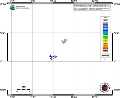 Mappa EMS - territori località