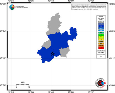 Mappa EMS - territori comuni