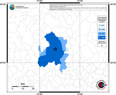 Mappa territorio comunale con almeno 3 questionari