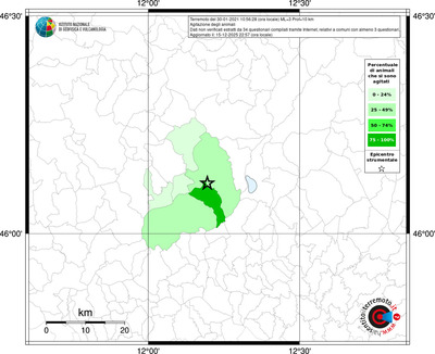 Mappa territorio comunale con almeno 3 questionari