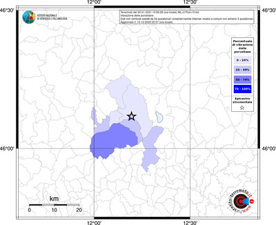 Mappa territorio comunale con almeno 3 questionari