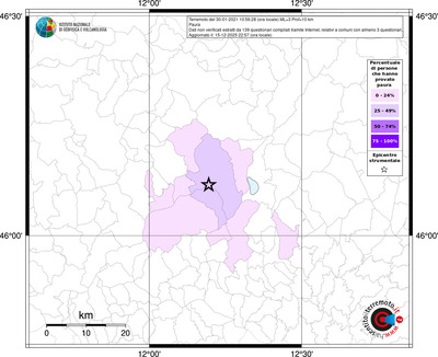 Mappa territorio comunale con almeno 3 questionari