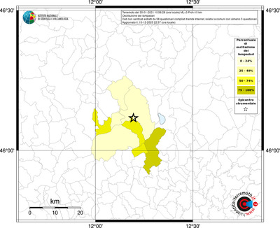Mappa territorio comunale con almeno 3 questionari
