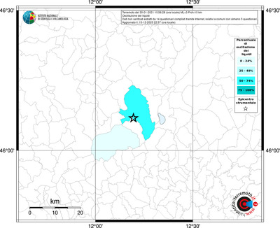 Mappa territorio comunale con almeno 3 questionari