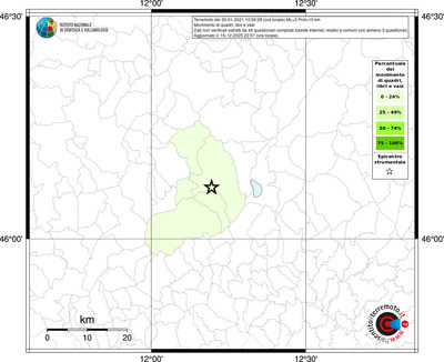 Mappa territorio comunale con almeno 3 questionari