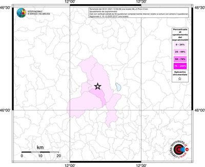 Mappa territorio comunale con almeno 3 questionari
