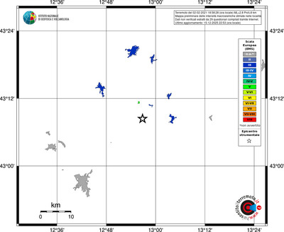 Mappa EMS - territori località