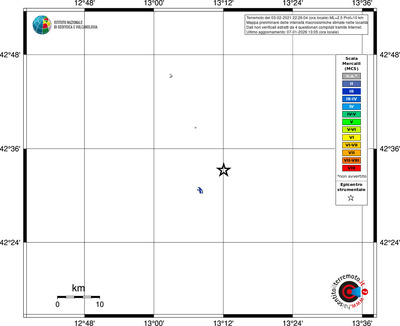 Mappa MCS - territori località