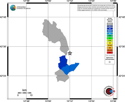 Mappa MCS - territori comuni
