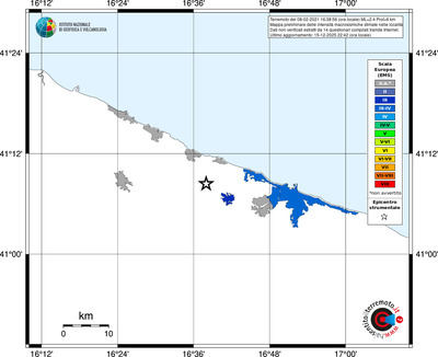 Mappa EMS - territori località