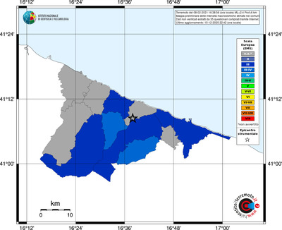 Mappa EMS - territori comuni