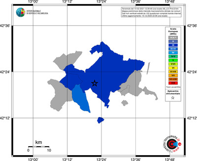 Mappa EMS - territori comuni