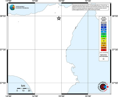 Mappa EMS - territori località