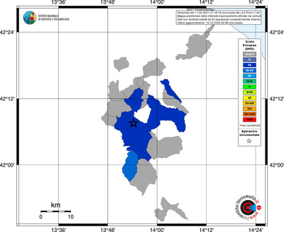 Mappa EMS - territori comuni