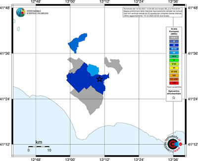Mappa EMS - territori comuni