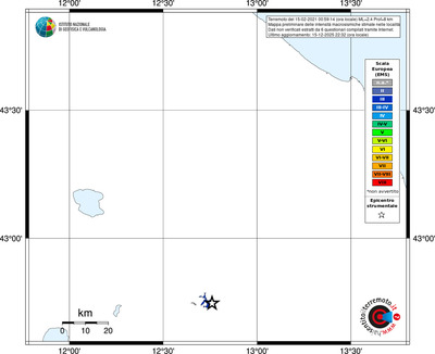 Mappa EMS - territori località