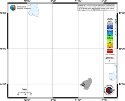 Mappa EMS - territori comuni
