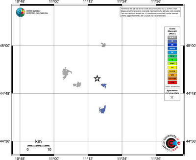 Mappa MCS - territori località