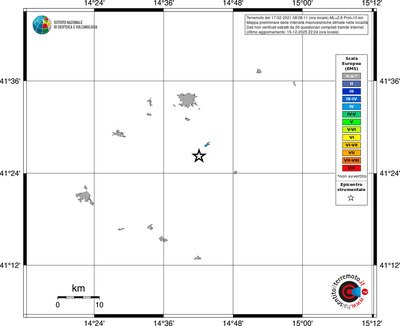 Mappa EMS - territori località