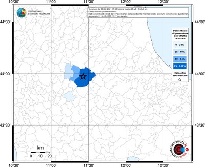 Mappa territorio comunale con almeno 3 questionari