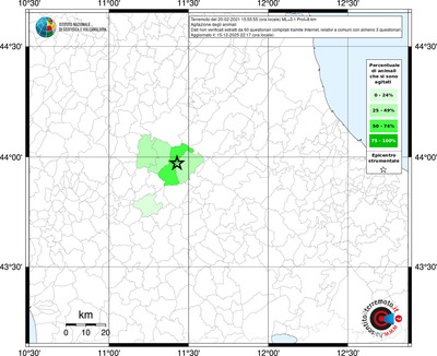 Mappa territorio comunale con almeno 3 questionari