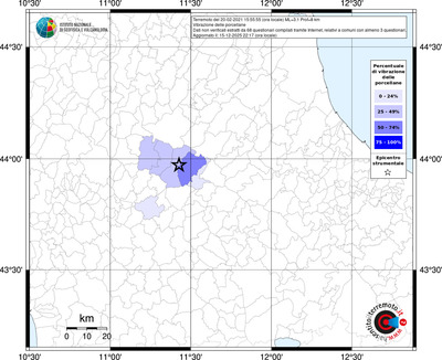 Mappa territorio comunale con almeno 3 questionari